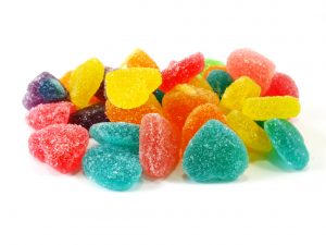 41811368 - assortment of colorful fruit jelly candy